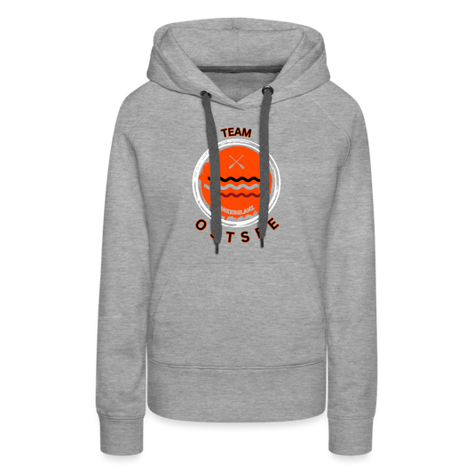 Mädels Hoodie | TEAM OSTSEE - Grau meliert