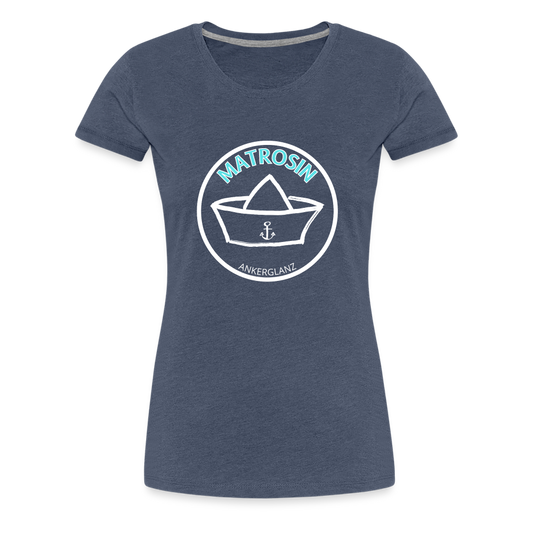 Mädels T-Shirt | Matrosin - Blau meliert