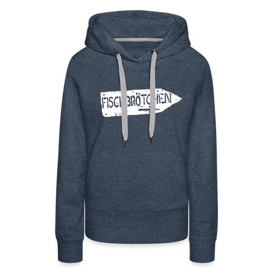 Mädels Hoodie | FISCHBRÖTCHEN - Jeansblau