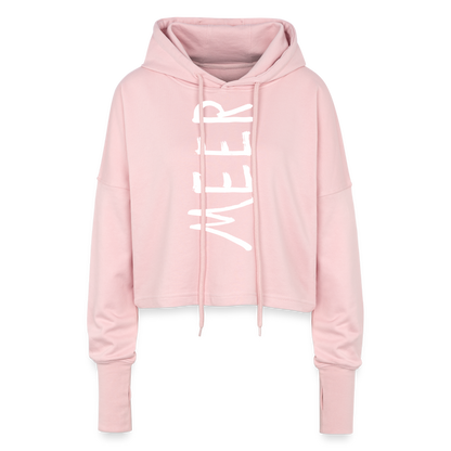 Cropped Mädels Hoodie | MEER - Hellrosa