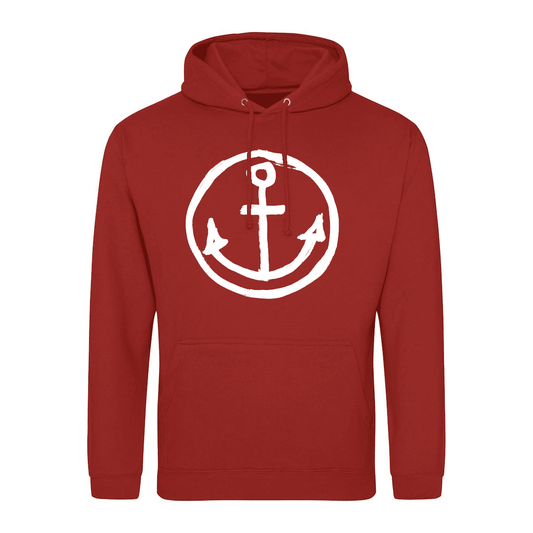 Anker Hoodie für Kerle Happy Anker rot